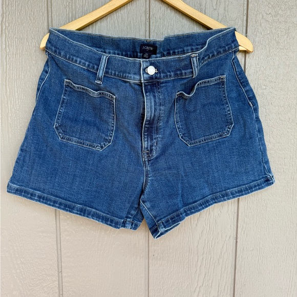J. Crew Women's Deep Blue Denim Shorts - Picture 1 of 3